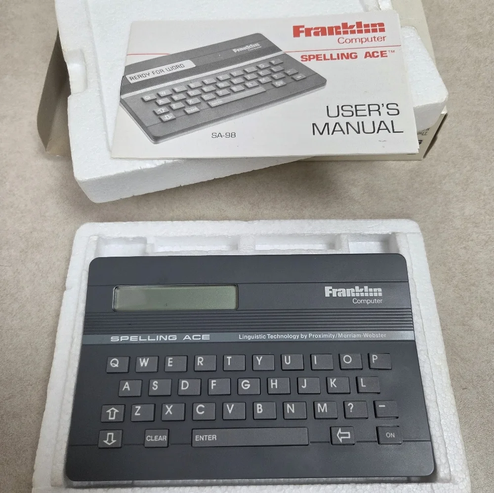 Franklin Spelling Ace SA-98 Second Edition In Original Box With Instructions